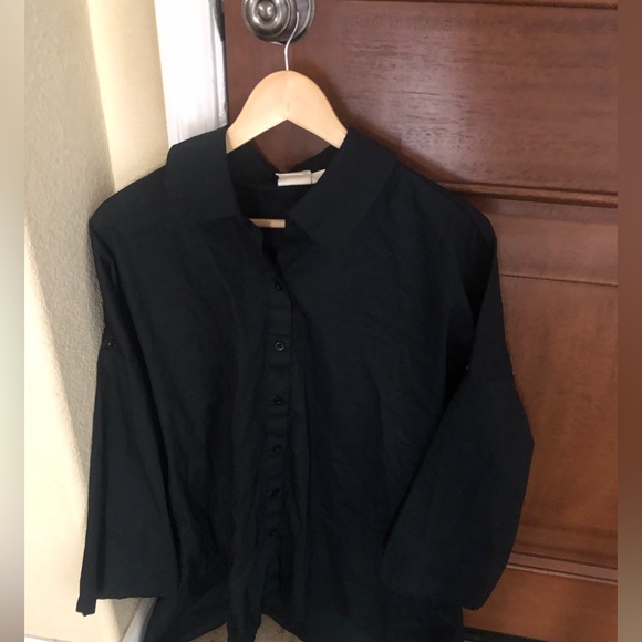 Truth + Style Tops - Truth & Style Black Tunic Top US S